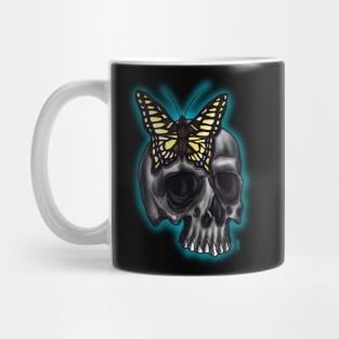 Skull and butterfly Mug